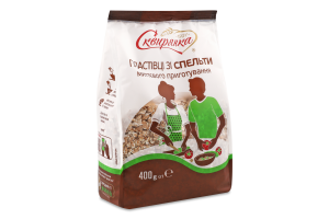 Пластівці миттєвого приготування з спельти 400г Сквирянка