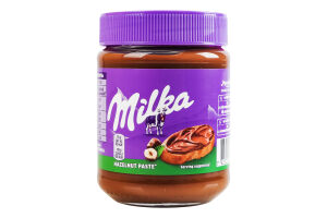 Паста ореховая из фундука с добавлением какао Milka с/б 350г