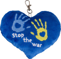 Брелок Tigres Stop the war серце