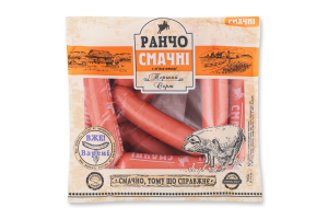 Сосиски из мяса птицы Вкусные Ранчо 1с кг