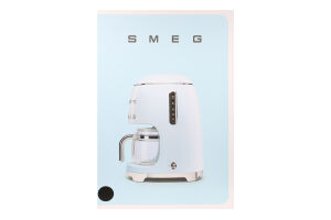 Кавоварка Smeg крапельна чорна DCF02BLEU