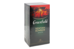 Чай чорний байховий дрібний Kenyan sunrise Greenfield к/у 25х2г