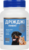 Дріжджі пивні д/собак та кішок з часником 150таблеток Продукт