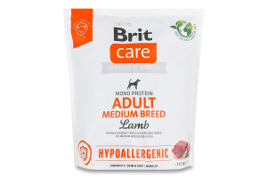 Корм сухой полнорационный гипоалергенный для взрослых собак средних пород с говядиной и рисом Care Brit д/п 1кг