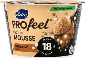 Мус протеїновий капучино безлактозний 150г стакан Valio PROfeel