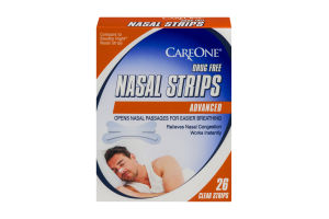 CareOne Drug Free Nasal Strips Advanced Clear - 26 CT