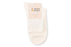 Шкарпетки жіночі молочні р.25 5619 Легка хода