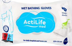 Серветки-рукавички вологі д/тіла 20шт ActiLife med