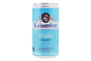 Пиво 0.25л 4.9% світле фільтроване пастеризоване Helles Kaiserdom з/б
