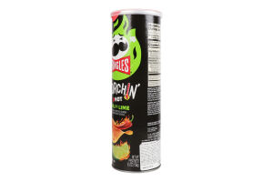 Снек пікантний Pringles смак чилі-лайм гострий