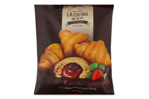 Круасан з начинкою зі смаком полуниці La Crema de Alva м/у 210г