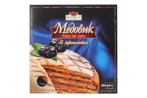 Коржи для торта медовые выпеченные с черносливом Медовик Merci Cake к/у 500г