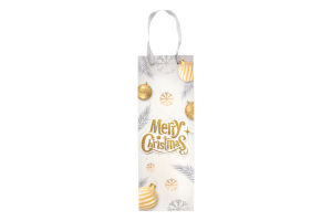 Пакет подарунковий під пляшку №016PCK033 Різдвяний Greenwich Products Co. Limited 1шт