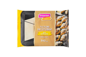 Заготовки тестовые замороженные для круассанов Danish м/у 840г