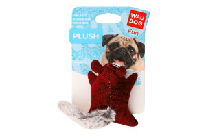 Іграшка д/собак Fun Plush Білка трикотаж 4*9см WauDog
