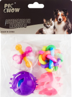 Набір іграшок для котів 4см 4шт мікс