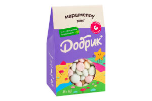 Маршмеллоу с натуральными красителями Мини Добрик к/у 35г