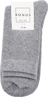 Шкарпетки чоловічі сірі махра класичні р.27-29 Bonus