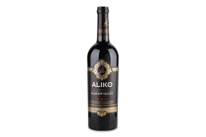 Вино 0.75л 9-13% красное полусладкое ординарное столовое Алазанская долина Aliko C&W бут