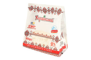 Сир кисломолочний 9% Український м/у 350г