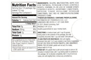 Ahold Gelatin Dessert Strawberry Sugar Free