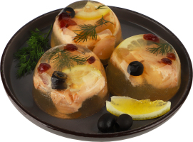 Заливне Святкове з червоною рибою 200г