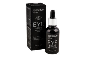 Краплі очні д/котів та собак Silver з колоїдним сріблом 30мл Superium