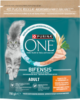 Корм сухой полнорационный для взрослых котов с высоким содержанием курицы Adult Purina One д/п 750г