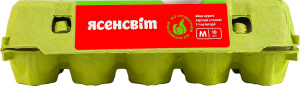 Яйця курячі харчові столові M C1 Ясенсвіт к/у 10шт
