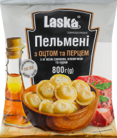 Пельмени с мясом свинины, говядины и курицы С уксусом и перцем Laska м/у 800г