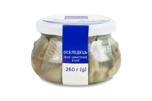 Сельдь филе-кусочки в масле Norven с/б 260г