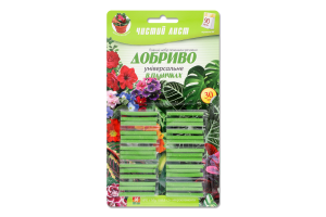 Добриво-палички універсальні 30шт блістер Чистий Лист