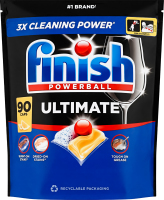 Засіб для миття посуду в посудомийних машинах Лимон Ultimate Powerball Finish 90шт