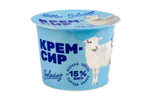 Крем-сир 15% овечий Soloviov ст 100г