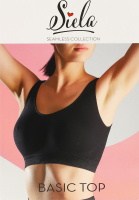 Топ жіночий з мікрофібри Siela Basic Seamless collection S-M чорний