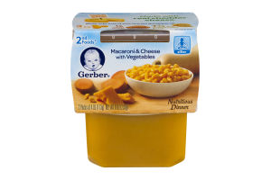 Gerber 2nd Foods Macaroni & Cheese with Vegetables - 2 CT