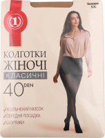 Колготи жіночі бежеві 40ден р.5 ТМ "1"
