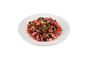 Вінегрет з оселедцем та квасолею ваг