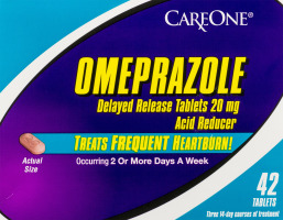 CareOne Omeprazole Delayed Release Heartburn Tablets - 42 CT