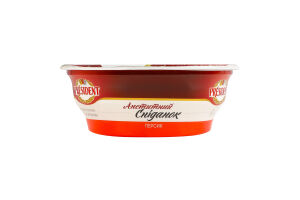 Творог 9% со сметаной и наполнителем Персик President ст 180г