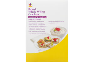 Ahold Baked Whole Wheat Crackers Rosemary & Olive Oil