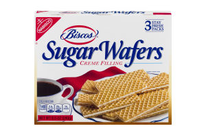 Nabisco Biscos Sugar Wafers Creme Filling - 3 PK