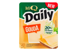 Сир Deli Q DAILY Гауда 48% кор/мол слайс
