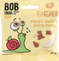 Снек фруктовый для детей от 12мес Apple-pear Baby Bob Snail м/у 20