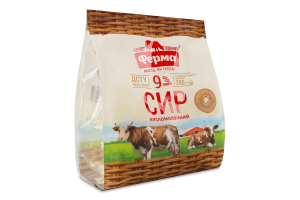 Сир кисломолочний 9% Ферма м/у 350г