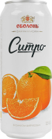 Напиток безалкогольный сильногазированный с сахаром и подсластителями Ситро Оболонь ж/б 0.5л