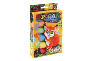 Крейда д/малювання кольорова велика 6шт Danko toys