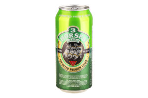 Пиво 3 Horses Lager світле з/б