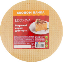 Коржи вафельные для торта Lekorna м/у 140г
