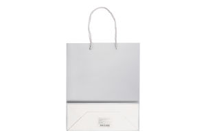 Пакет подарунковий срібло 19.5х23.5х8см №CSPB012 Greenwich Products Co. Limited 1шт